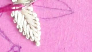 Leaf embroidery design