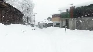 Snowfall in Athmuqam Neelum Valley