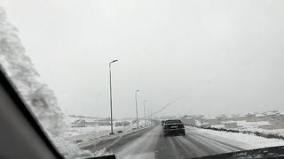 Snow in baku