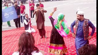 university of swabi l boys dance l Students party Attan award ceremony 8th sports gala