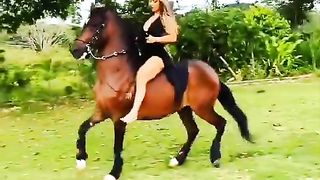 Horse dance with girl