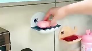 Wall hanging soap rack