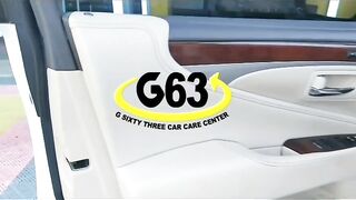 Nano ceramic coating on white car lexus ls360
