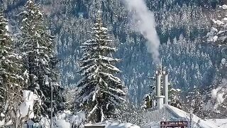 Снежное Рождество в Швейцарии