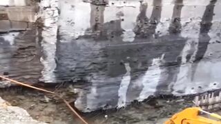 when the ground is saturated and the anchors are not enough or the material is too soft