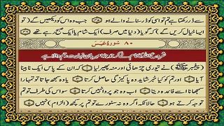 80 Surah Abasa Only Urdu Translation