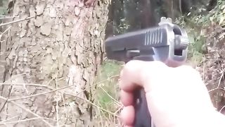 30 bore pistol firing