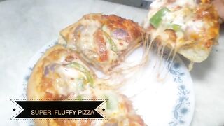 Super Soft Pizza Dough Recipe _ Simple Tawa Pizza _ Super Fluffy Pizza _ Pizza Filling