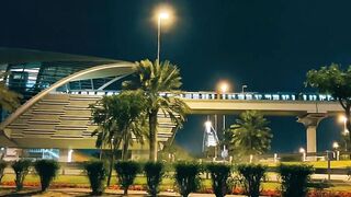 Dubai metro looks like night
