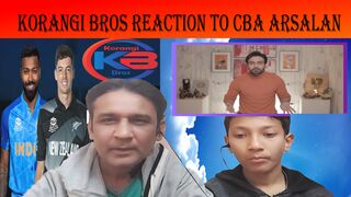 Reaction On | CBA Arsalan Naseer | India Vs New Zealand | Pakistani Reactions | Korangi Bros