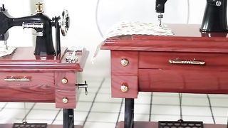 Small Sewing Machine Music Box Ornaments