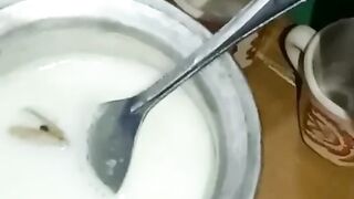 Miniature cooking rice pudding