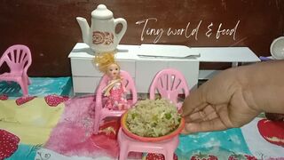 Miniature cooking |Chicken vegetables fried rice
