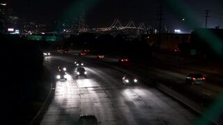Cars Driving at night