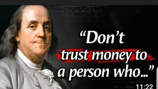 Don't trust to money a person