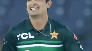Naseem bowling
