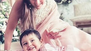 Kareena Kapoor with her children