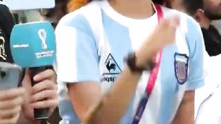 Beautifull Argentino Enjoying the Win