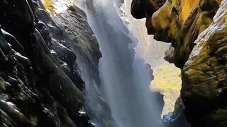 Beautifull waterfall love nature