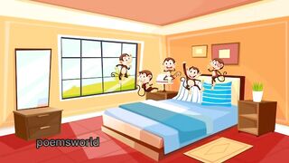 Five little Monkeys -The best poem / the naughty monkeys/ nursery rhymes / songs for kids /