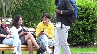 BONER PRANKS IN PUBLIC GIRLS BEEN SURPRISED