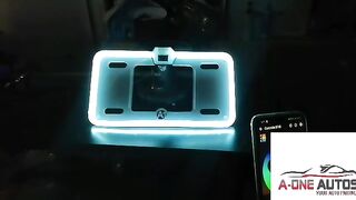 LED Number Plate Frame App Controlled