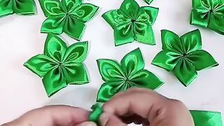 Ribbon flowers