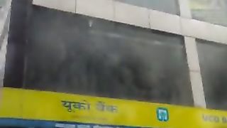 ओलंपिया जिम की बिल्डिंग में लगी आग।