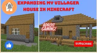 Expanding My Villager House in Minecraft Survival #minecraft #village #pets #survival