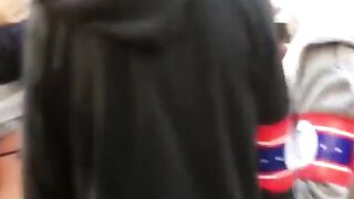 Viral Video of President of USA with hot girls in public area