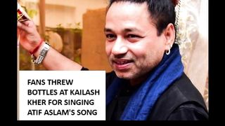 Fans threw bottles at Kailash Kher for singing Atif Aslam's song