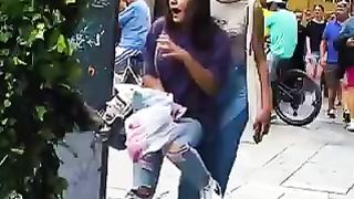 Girls funny reaction video please watching