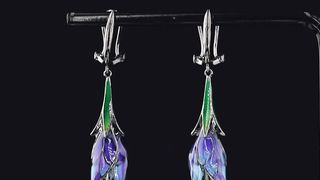 Enamel Tulip Earrings for Women .  buy now  https://amzn.to/3YaNNKf