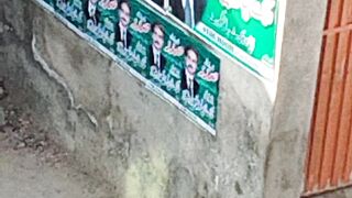 Posters every where means election came