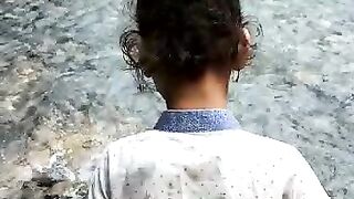 Beauty of nature waterfall