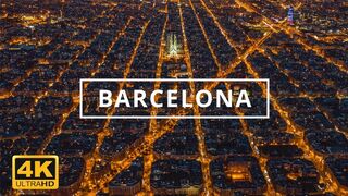 Barcelona, Spain - 4K Drone Footage (With Subtitles)