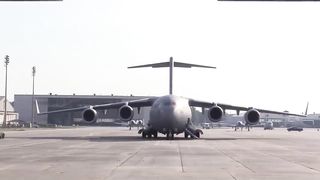 Paratroopers Static Line Jump From C-17