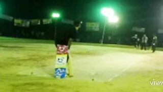 Shaheen gujjar from Sahiwal batting