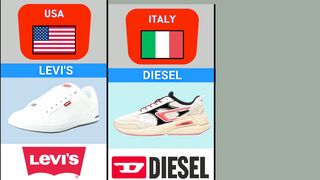 Shoes brand from different countries