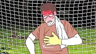 ASMR 손 습진 치료- 손 여드름 치료- Hand Eczema And Acne Treatment Under Goalkeeper Gloves - Treatment Animation