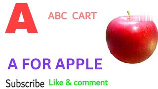 A for Apple| ABC Alphabet| Learn ABC and Education for children| Letter Sound|Learn ABC in urdu| ABC CART|