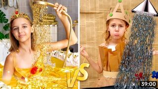 Five Kids Rich Princess vs Broke Princess _ The Story of Princesses.