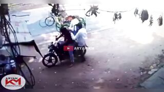 Funny and extreme road accident.