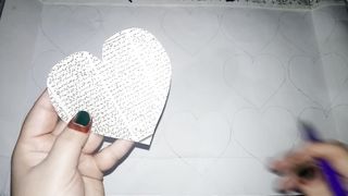 Birthday Decoration Ideas At Home | How To Make Heart With Carbon Paper