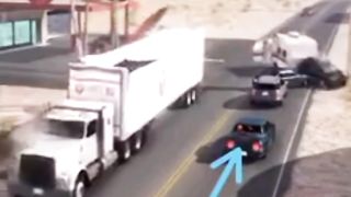 Accident caught in camera