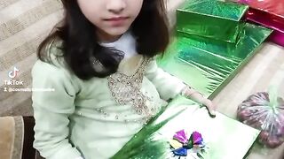 Maliha happy with gift