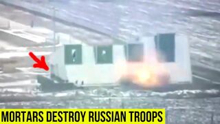 Ukrainian mortars destroy Russian troops in the east