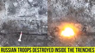 Ukrainian quadcopter drones destroy Russian troops
