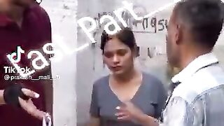 Fraud of vagetable seller fraud with girl