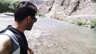 Crossing river